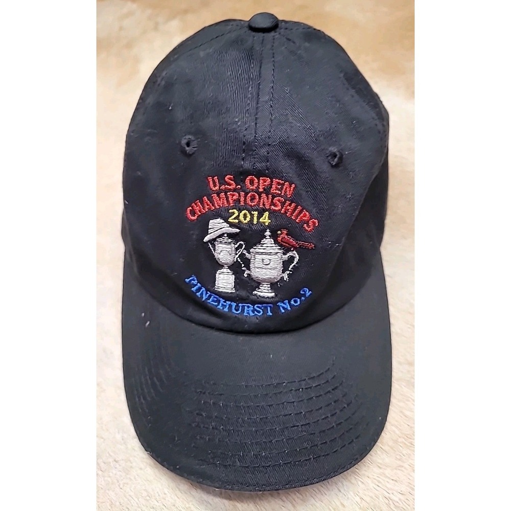 2014 US Open Golf Hat Cap Pinehurst No. 2 USGA Member Adjustable Strapback